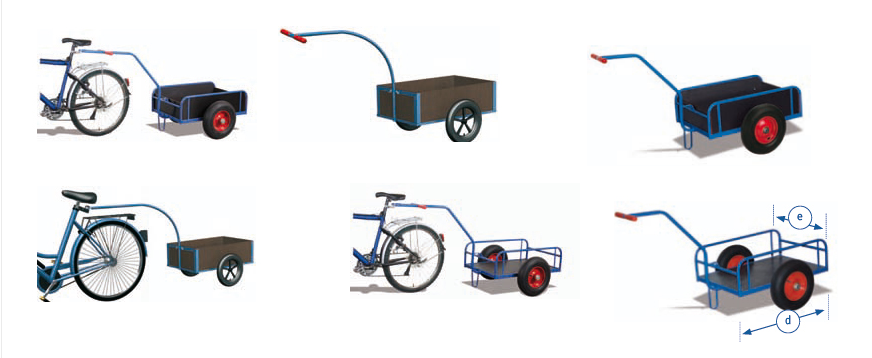 wózki transportowe do roweru rowerów